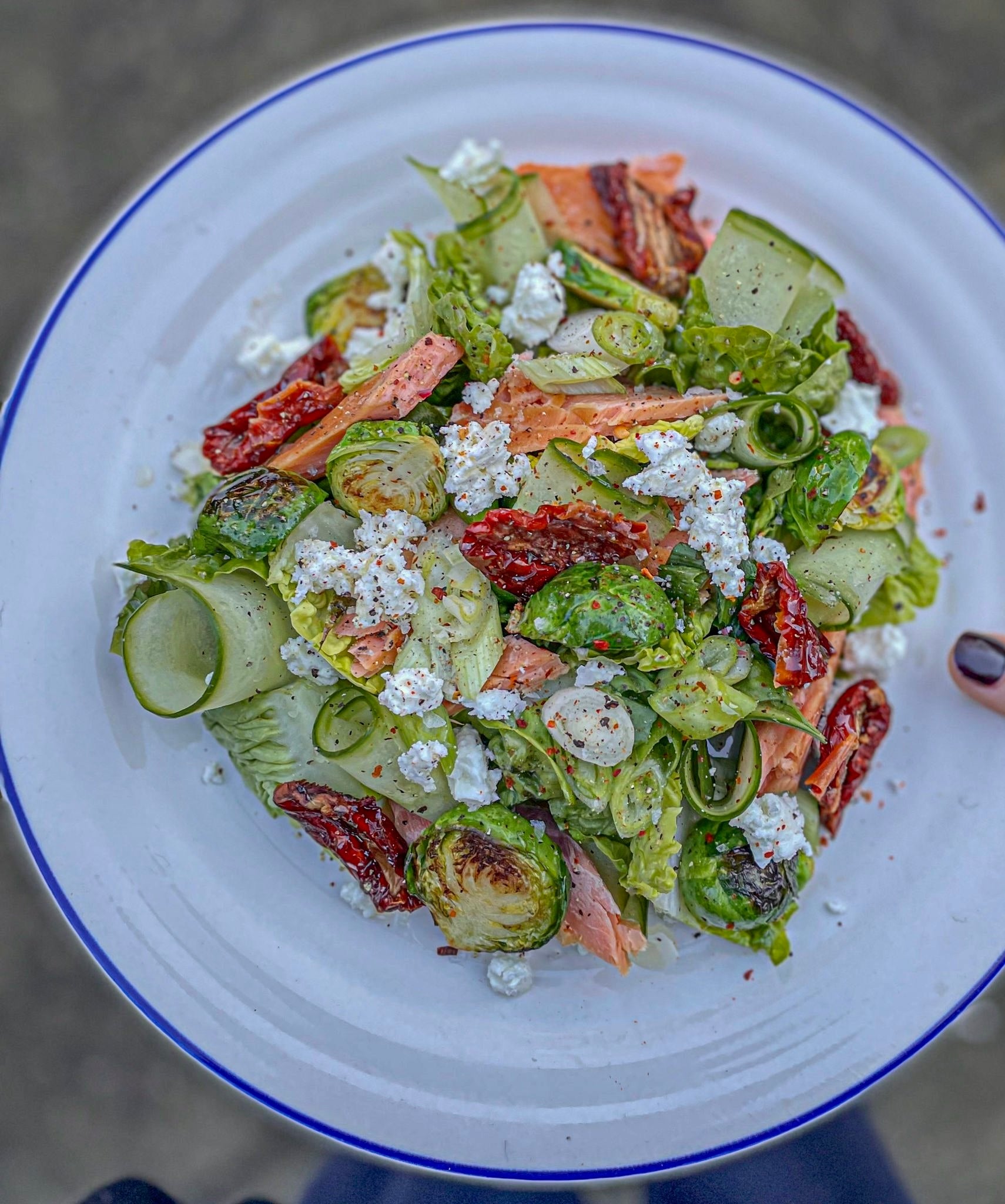 Hot Smoked Trout Salad