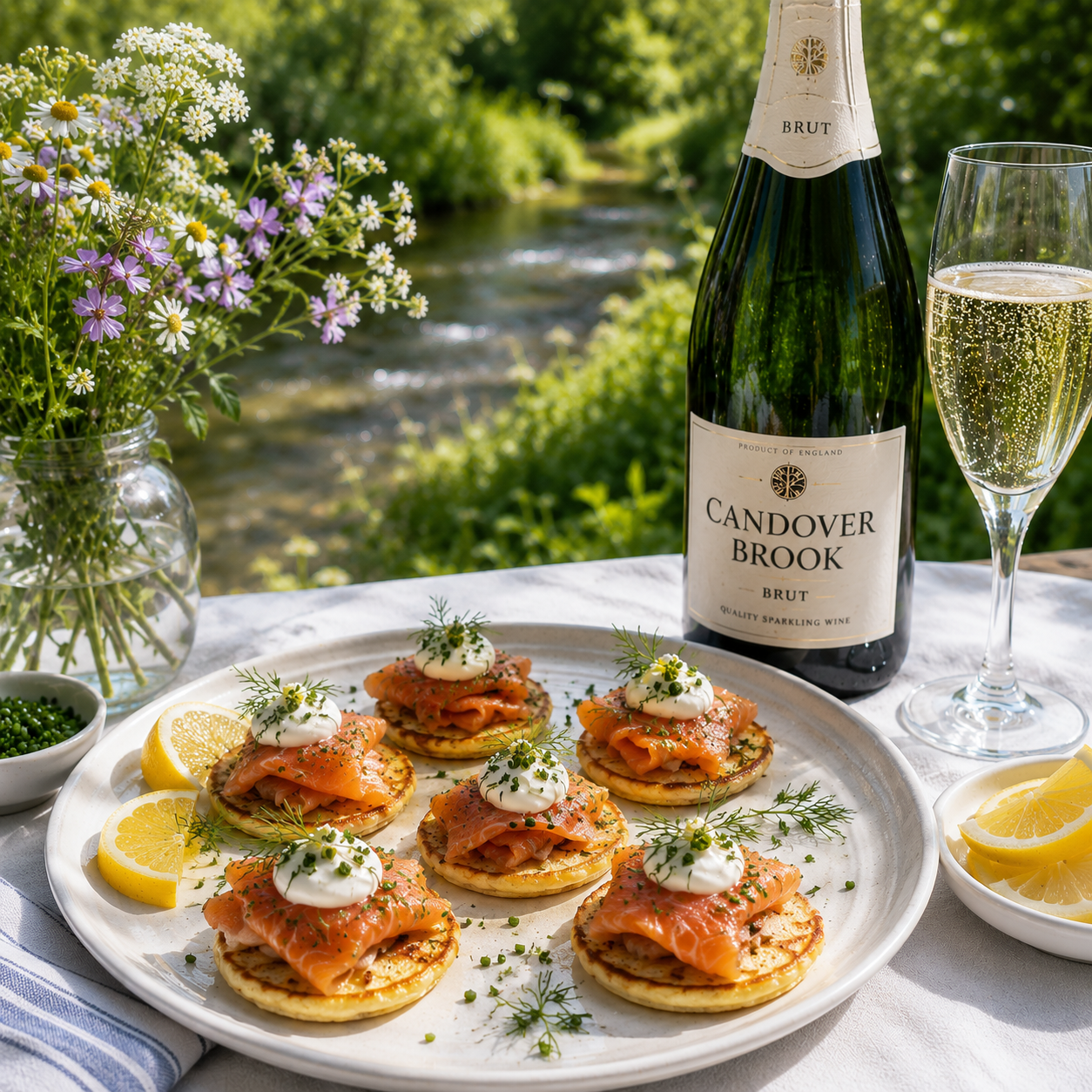 ChalkStream® Canapé Box with Candover Brook Brut