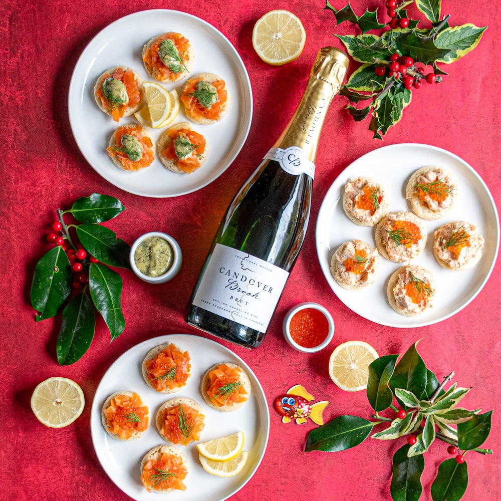 ChalkStream® Canapé Box with Candover Brook Brut