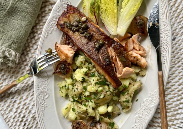 Trout with Caramelised Shallots, Capers and Brown Butter