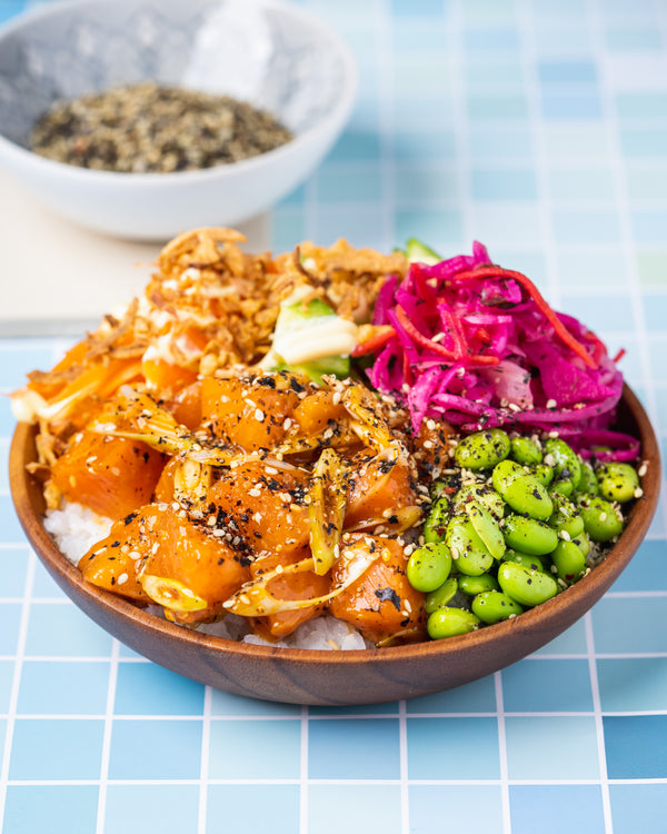 Chalk stream trout Poke bowl