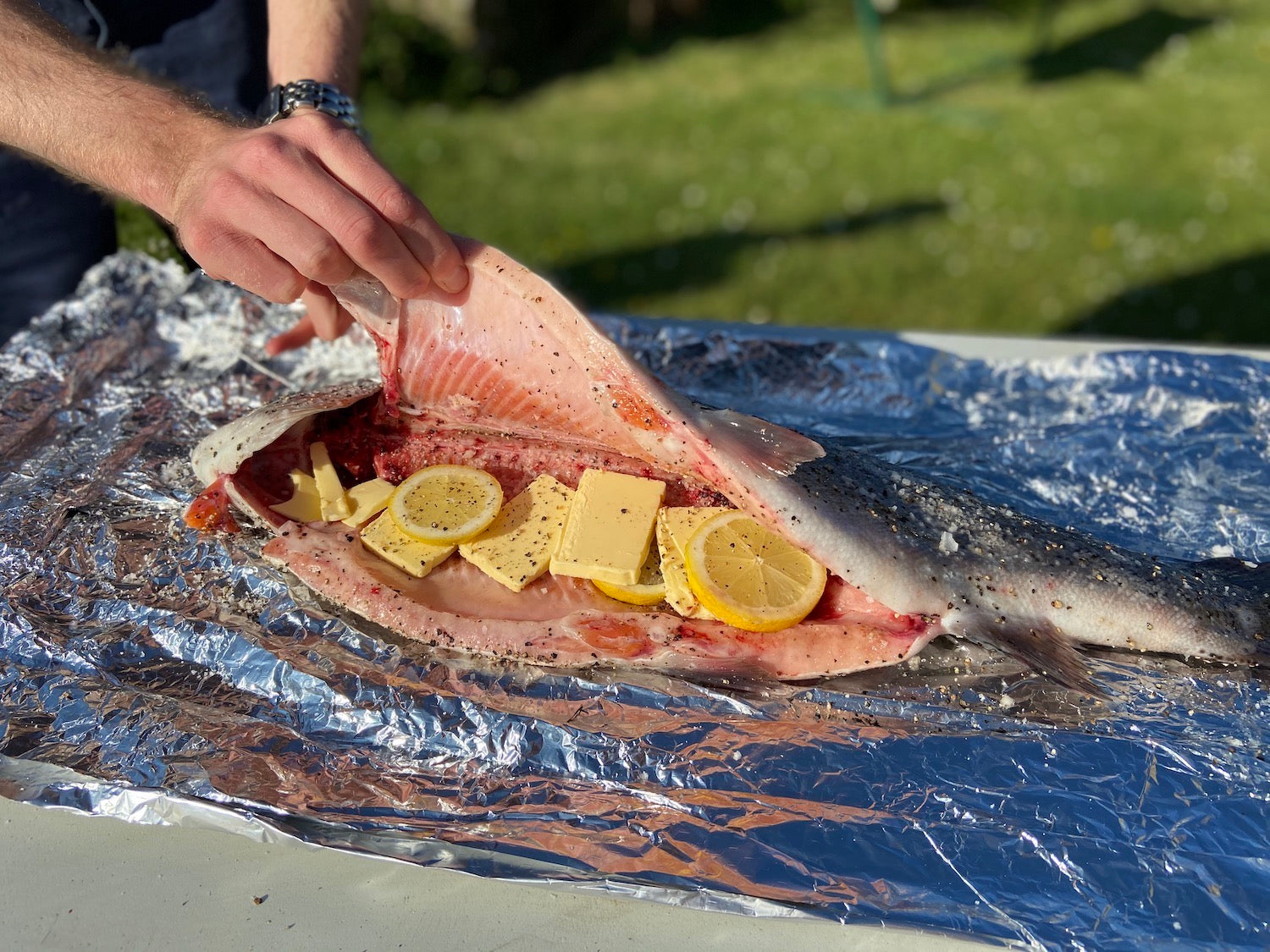 ChalkStream® Gleamer on the BBQ