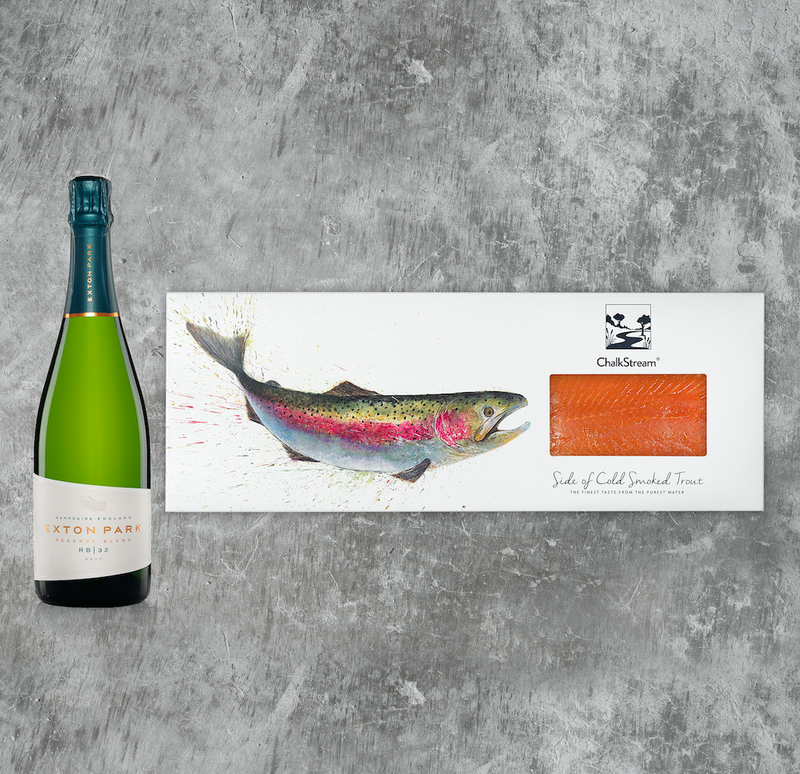 Cold Smoked Side & Bottle of Exton Park Brut