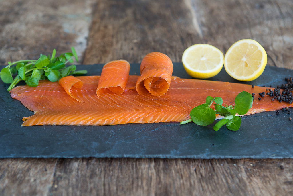 Cold Smoked Trout - Sliced Side
